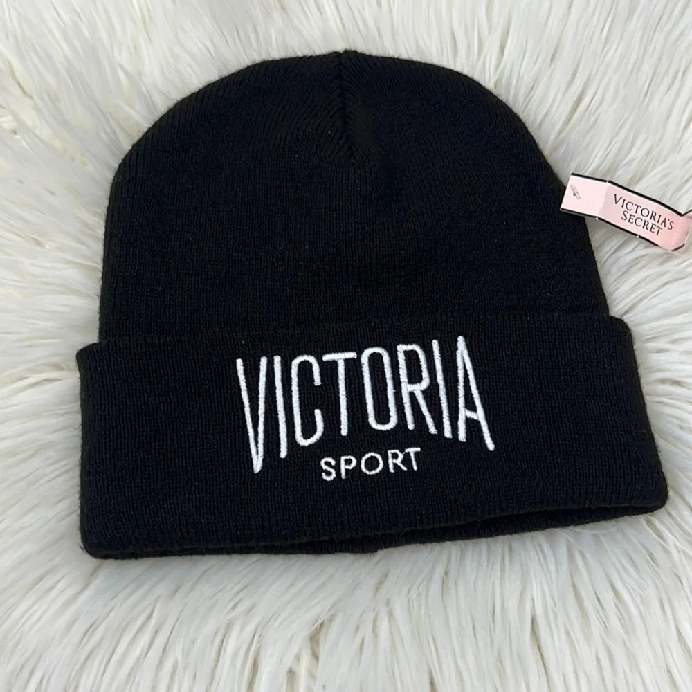 Victoria Sport Victorias Secret Black Beanie One Size